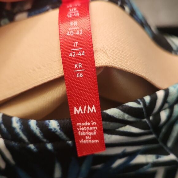 Spanx Women's Go With the Flow Wide-Leg Pants in "Blue Palm" Print Size M - Picture 9 of 11